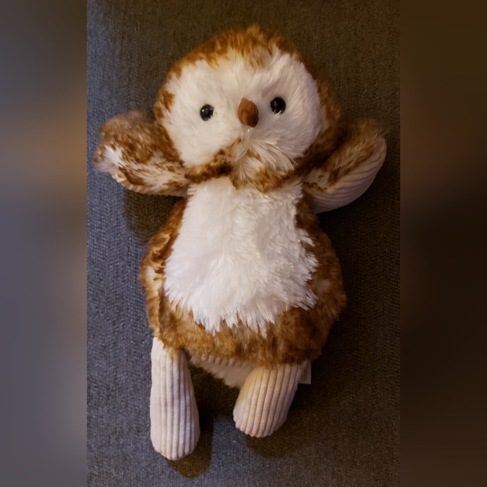 Scentsy Plush Owl Toy - Brown and White